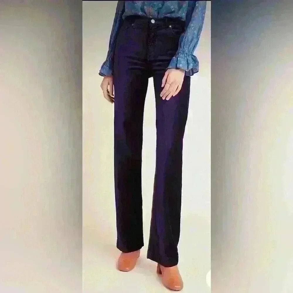 7 for all Mankind Alexa high rise velvet pant , sz 28